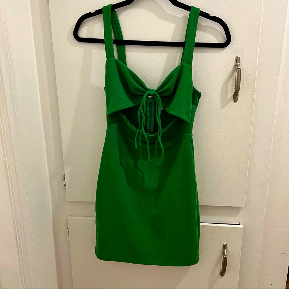 🌱💚Princess’s Poly Green Mini Dress💚🌱